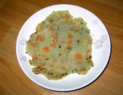 Ready to serve ~ kamja jeon