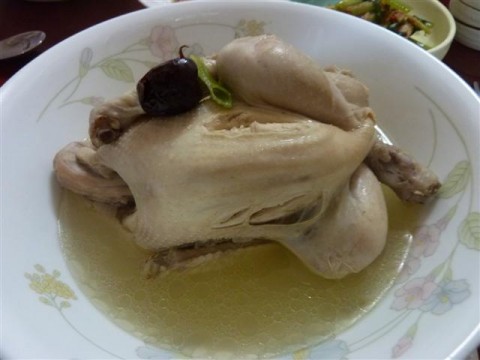 samgyetang Korean ginseng chicken soup - samgyetang
