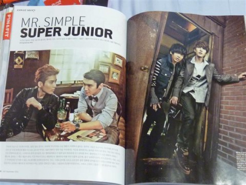 P1100807 Super Junior on the cover and inside CECI Magazine