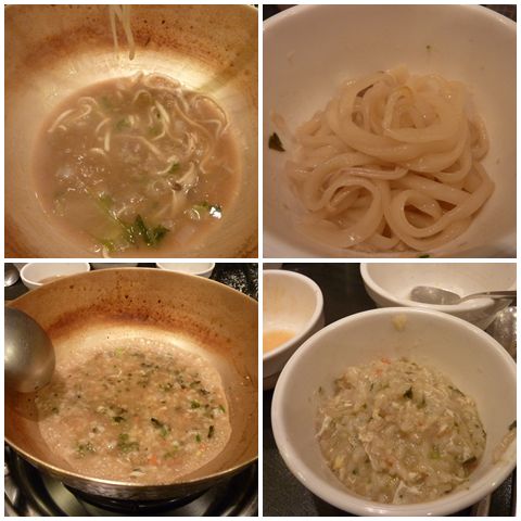 shabu04 Cooking noodles and porridge after consuming the meat
