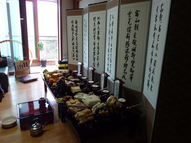 Our Chuseok table - 2010