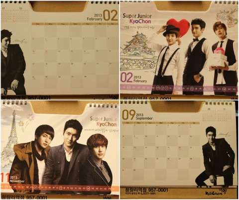 Siwon had the most exposure in the calendar.