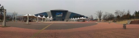 A view of the Scientorium from the subway entrance. Gwacheon Natioanl Science Museum