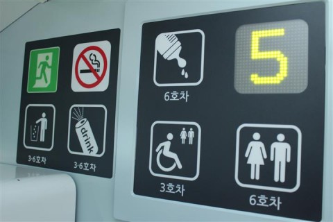 This sign tells you where to find places...