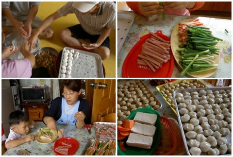 Chuseok 2005 when we used to celebrate it at my parents-in-law's house in the province.