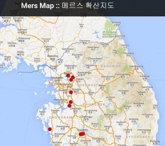 Screenshot of http://www.mersmap.com
