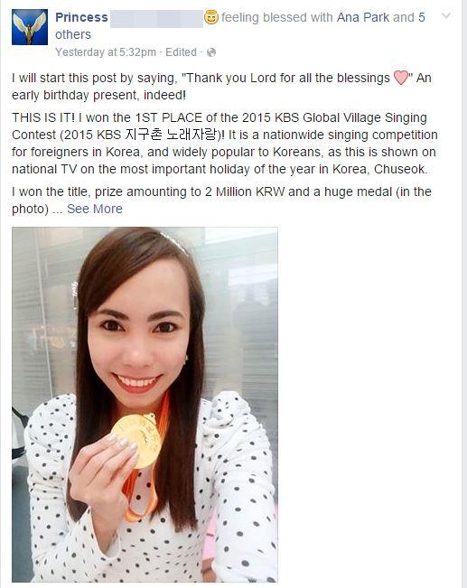 Filipina scholar wins!