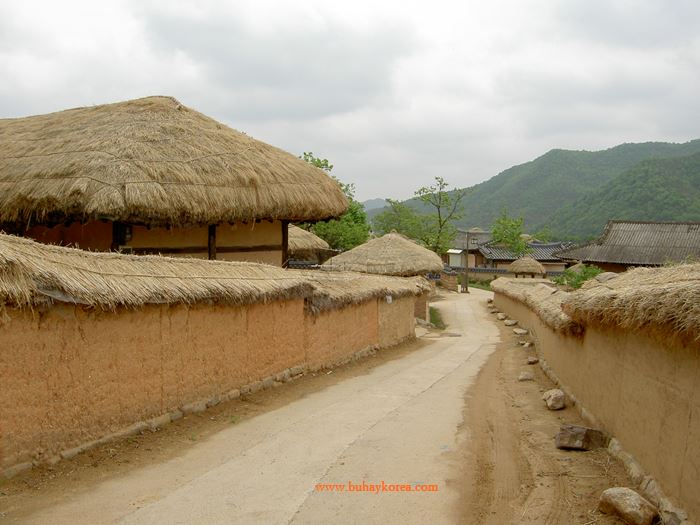 The road to Hahoemaeul in Andong City