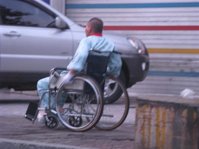 Literally, a patient outside the hospital ~