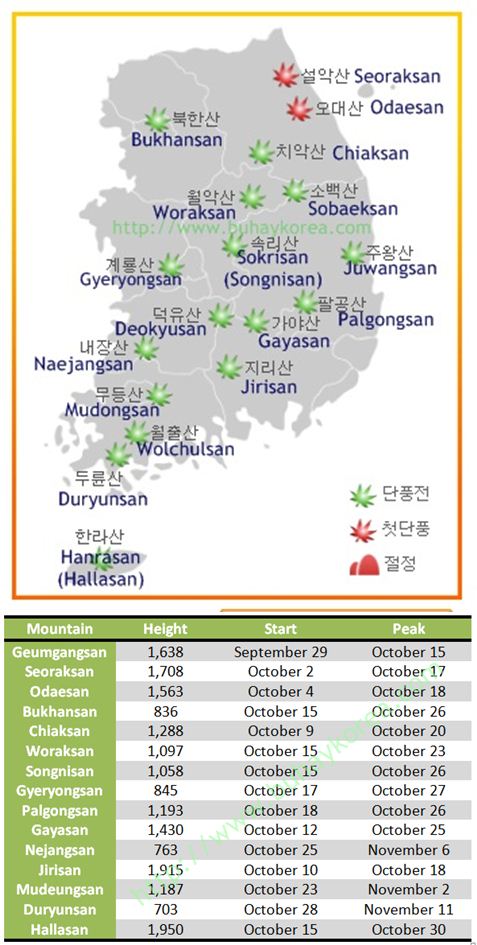Korea Autumn 2012